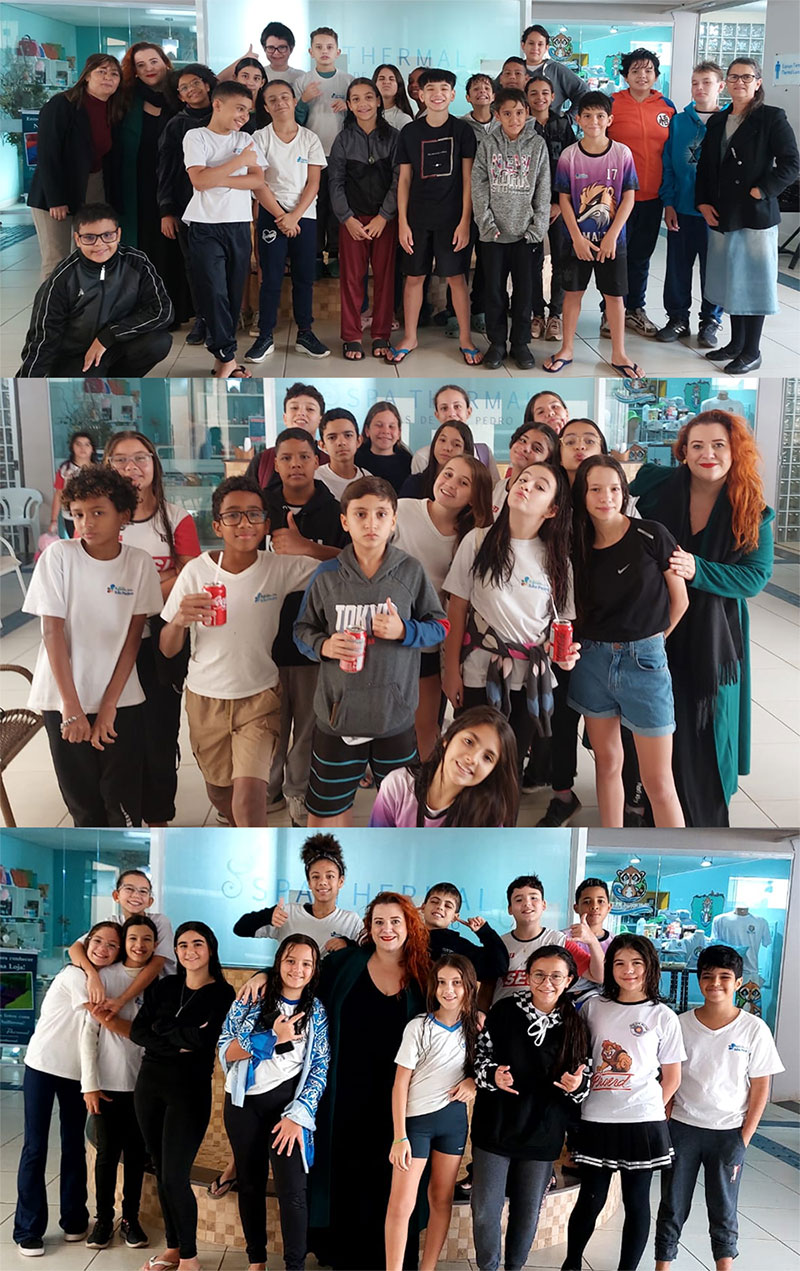Alunos da Malu visitam SPA Thermal de Águas