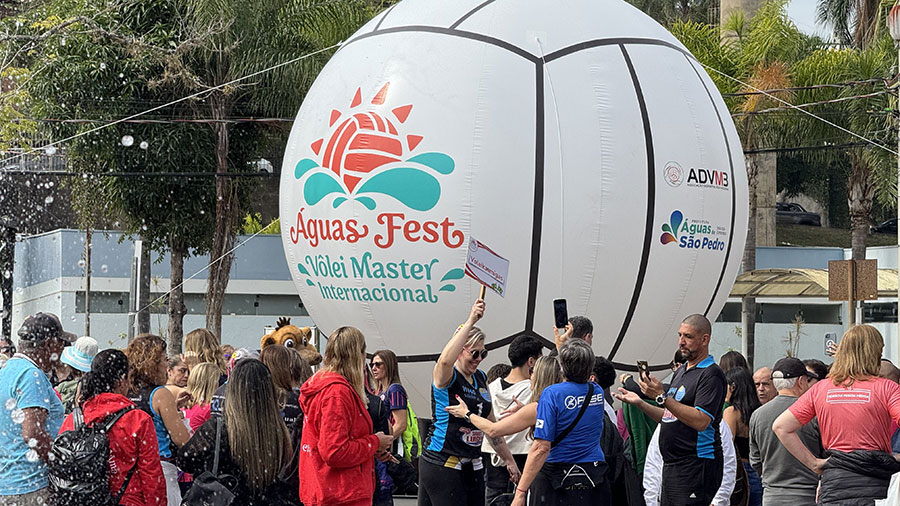 Capital do vôlei: Águas de São Pedro recebe terceira edição do maior torneio máster da América Latina